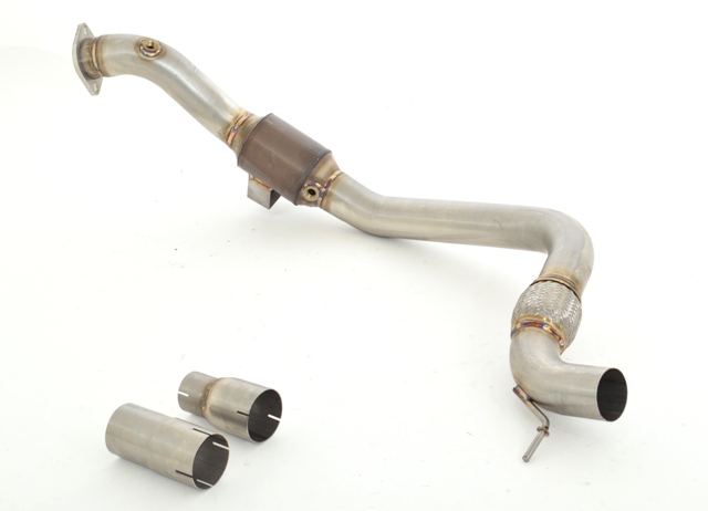 76mm Downpipe mit 200 Zellen Sport-Kat. Ford Mustang Coupe und Cabrio