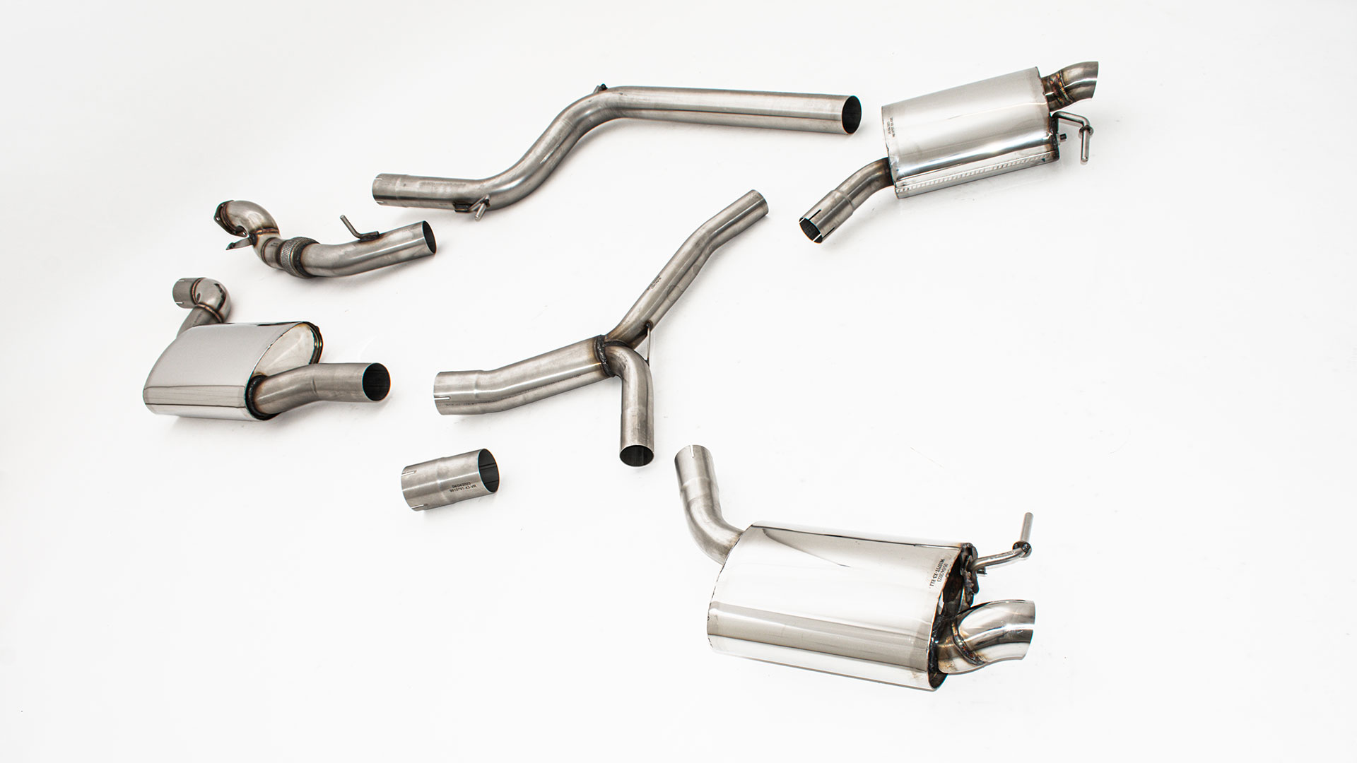 76mm Duplex-Anlage Audi A5 B9 (F5/B8) Coupe und Cabrio Rennsport Artikel ohne Zulassung