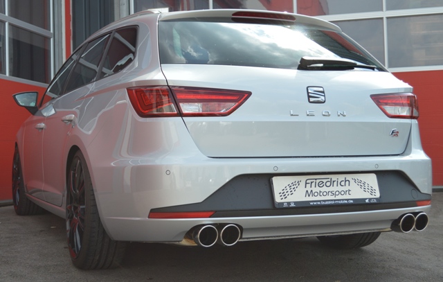 Duplex-Sportendschalldämpfer Seat Leon 5F ST inkl. FR