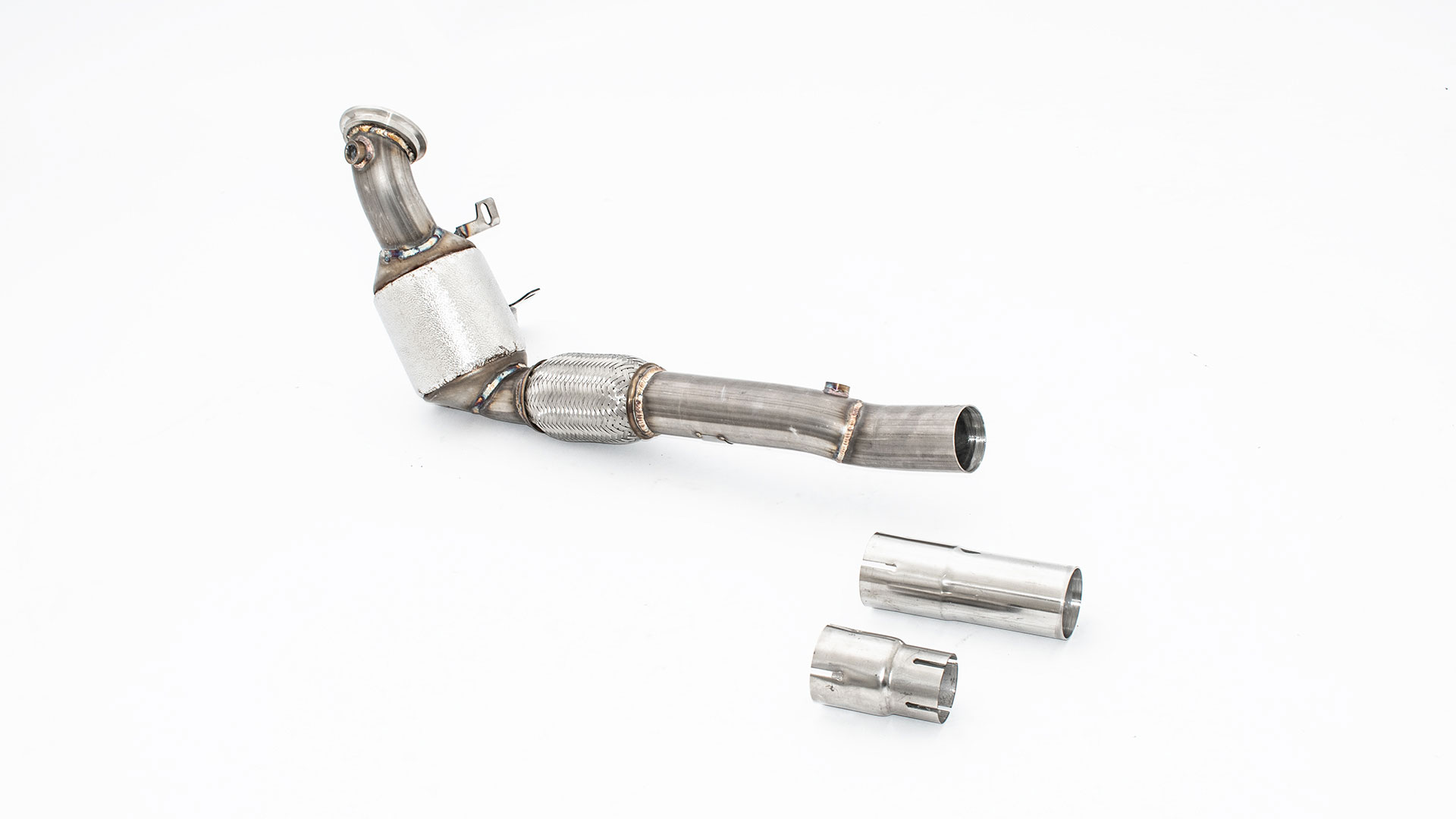 63.5mm Downpipe mit Sport-Kat. Edelstahl