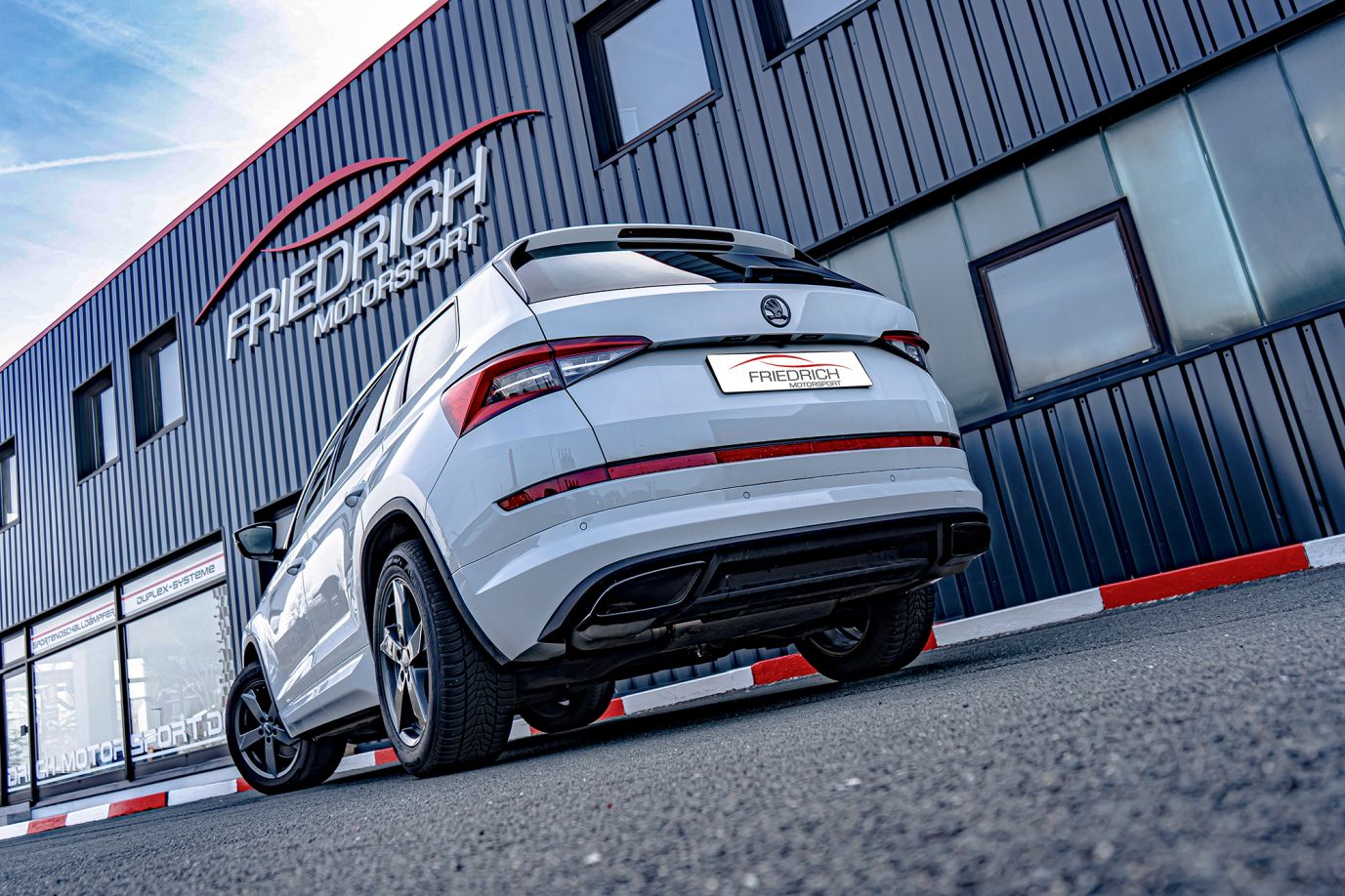 76mm Duplex-Sportendschalldämpfer Skoda Kodiaq NS Allrad