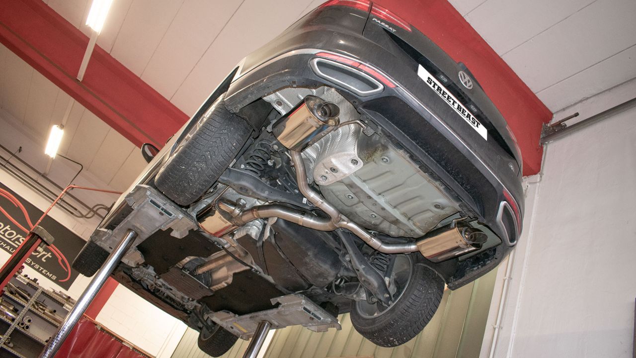 76mm Duplex-Anlage mit Klappensteuerung, VW Passat 3C B8 Limousine & Variant 4motion