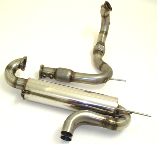 3 Zoll (76mm) Rennsportanlage mittig