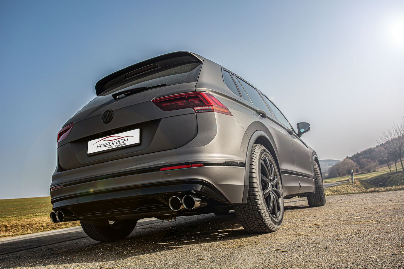 76mm Duplex-Sportendschalldämpfer VW Tiguan II