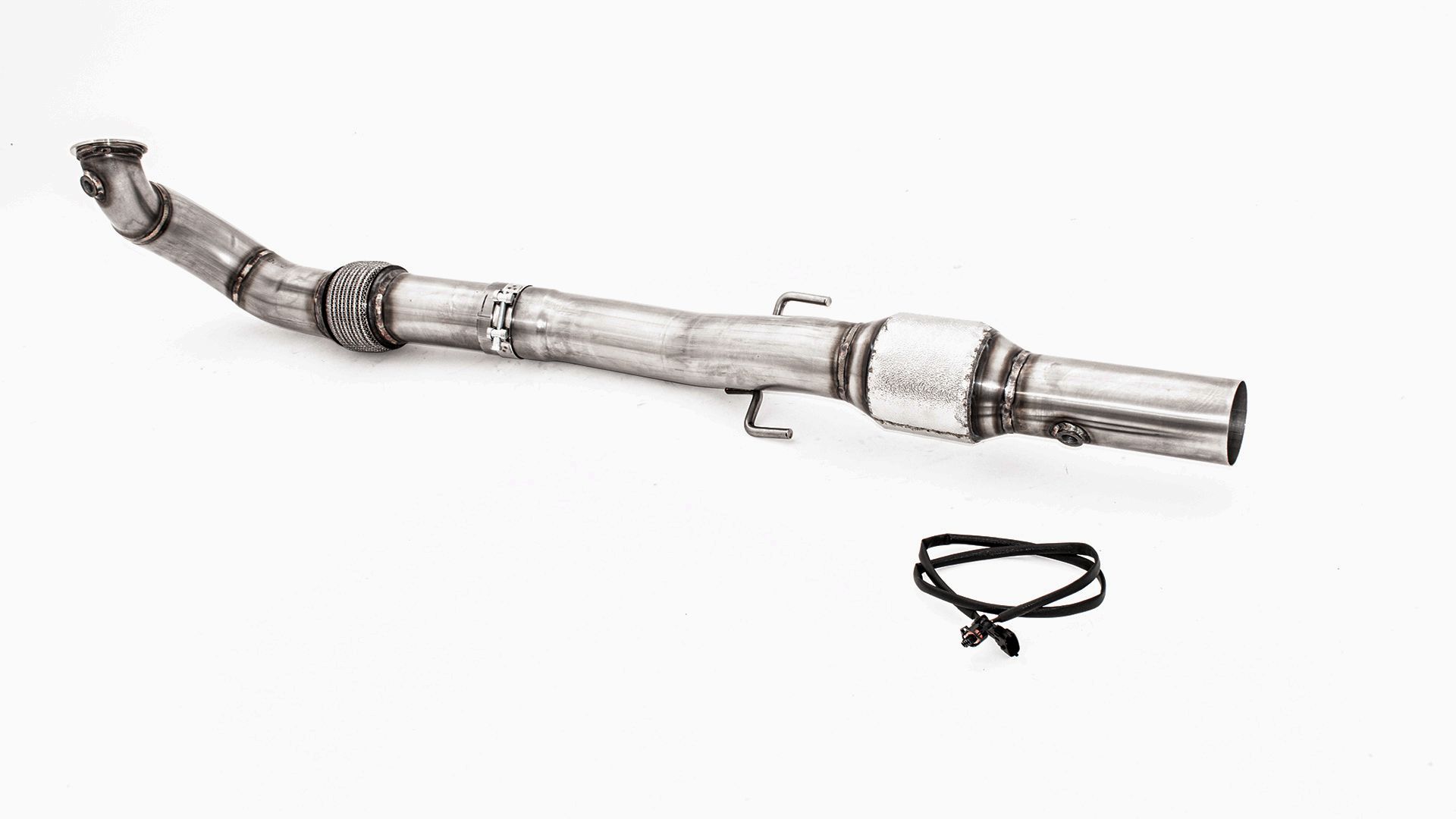 90mm Downpipe mit 200 Zellen Sport-Kat. Edelstahl