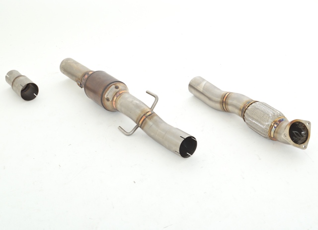 76mm Vorderrohr mit Flexrohr mit 200 Zellen Sport-Kat.