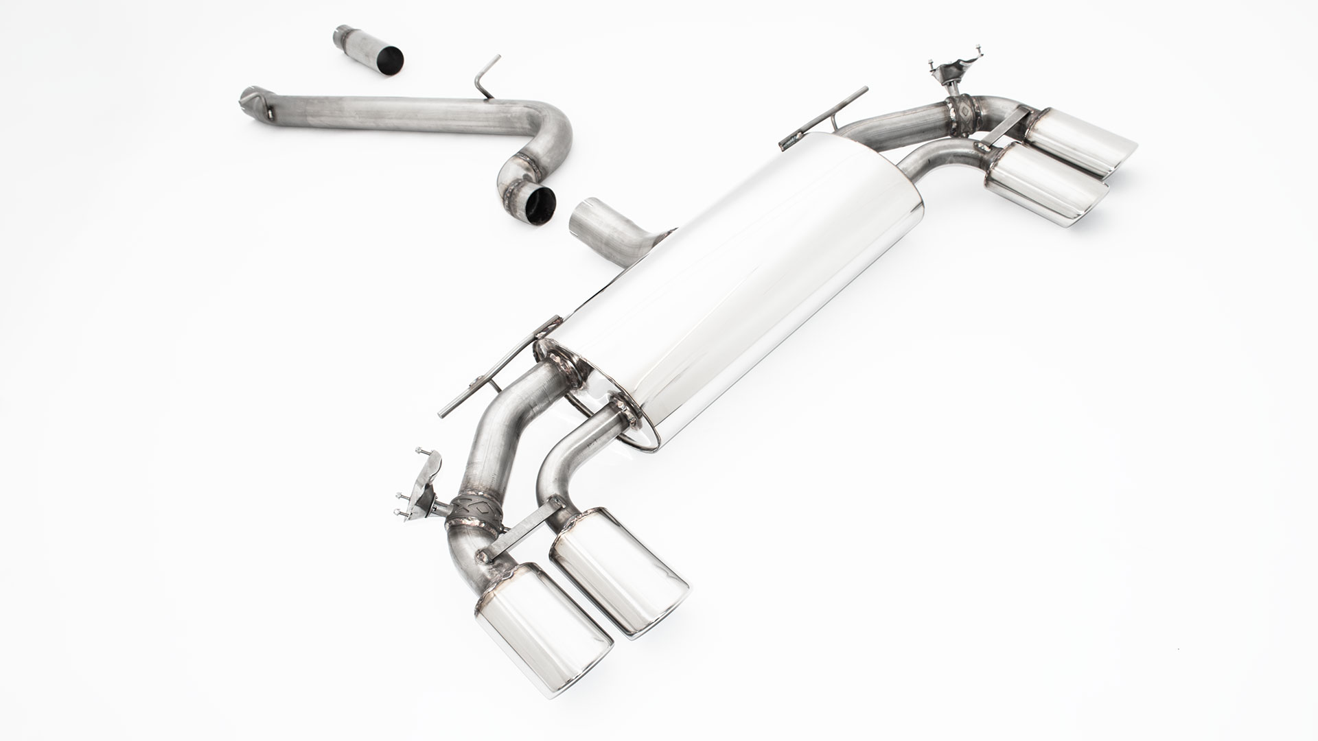 76mm Duplex-Anlage mit originaler Klappensteuerung VW Tiguan II R 4motion