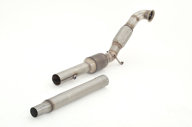 76mm Downpipe mit 200 Zellen Sport-Kat. VW Beetle 5C und Cabrio