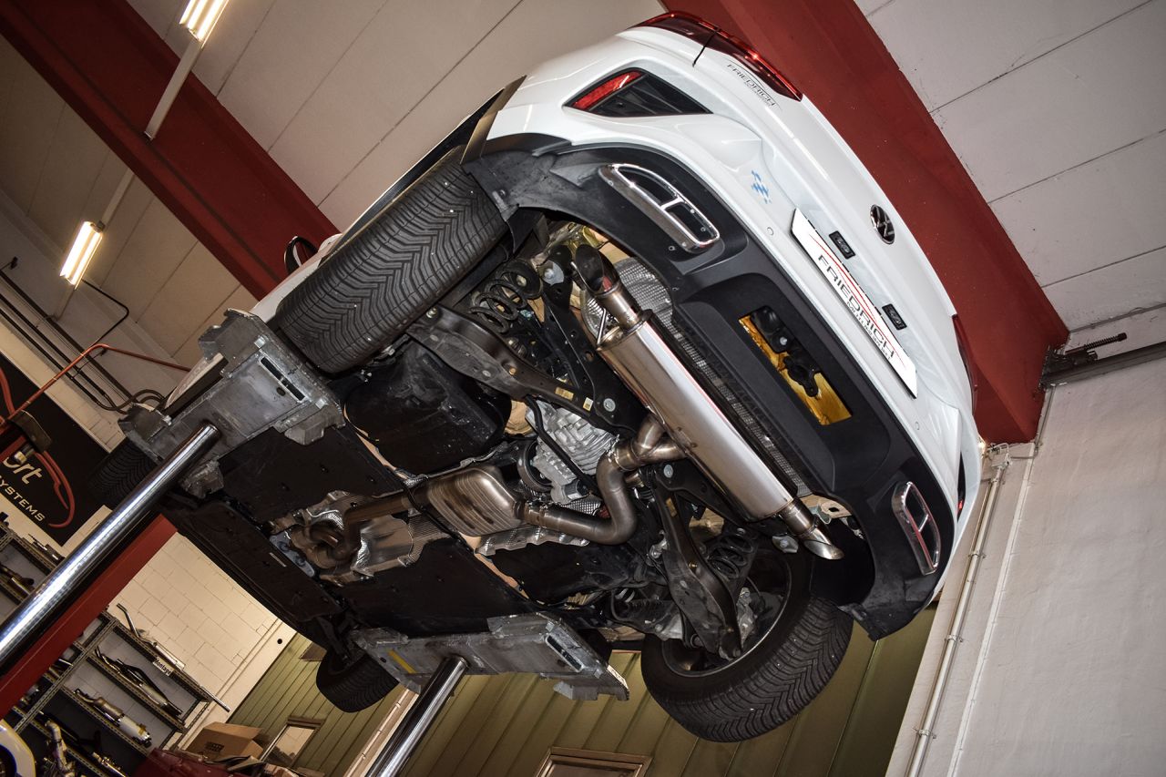 76mm Duplex-Sportendschalldämpfer VW T-ROC 4motion