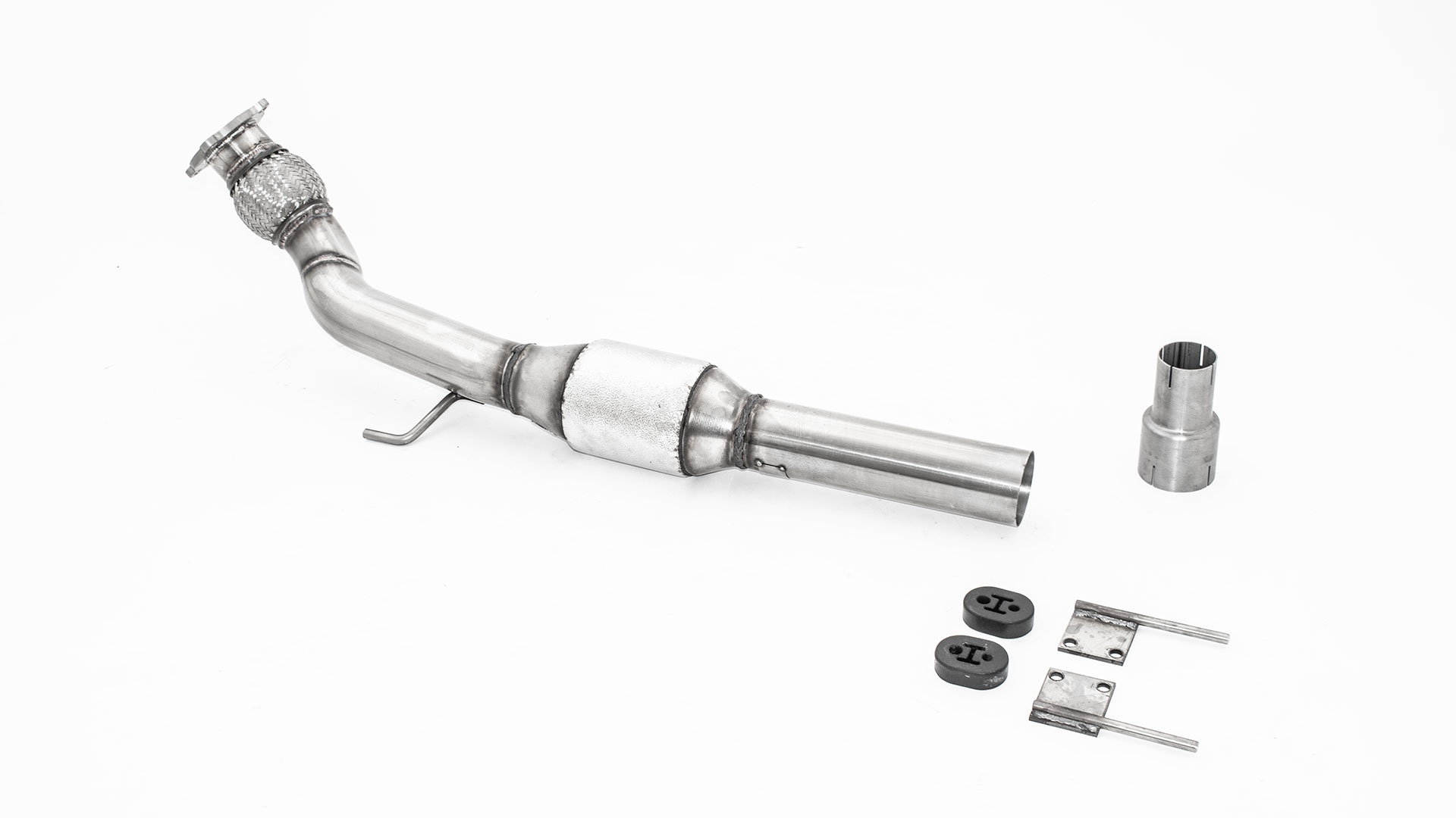 76mm Downpipe mit 200 Zellen Sport-Kat. Edelstahl