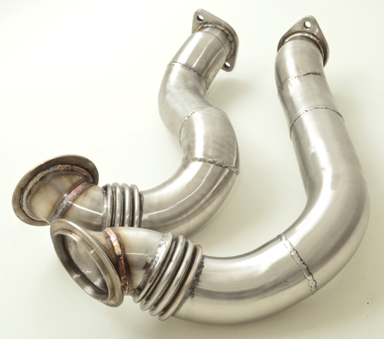 2x70mm Downpipe-Satz ohne 200 Zellen Sport-Kat.
